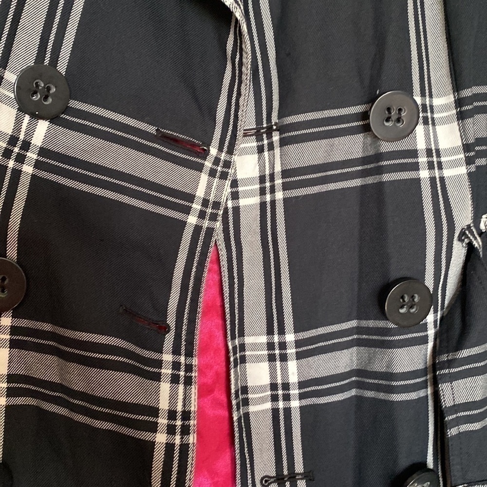 Vertigo Paris Plaid Jacket Size Medium - image 8